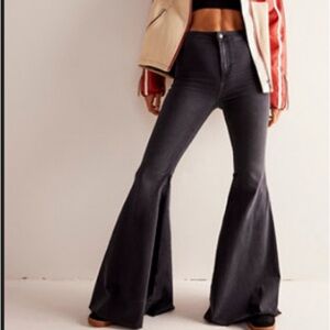 Free people wide leg bell bottom jeans